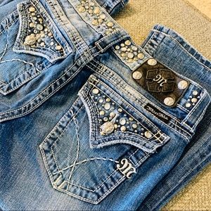 Miss Me Embellished Waist Bootcut Jeans